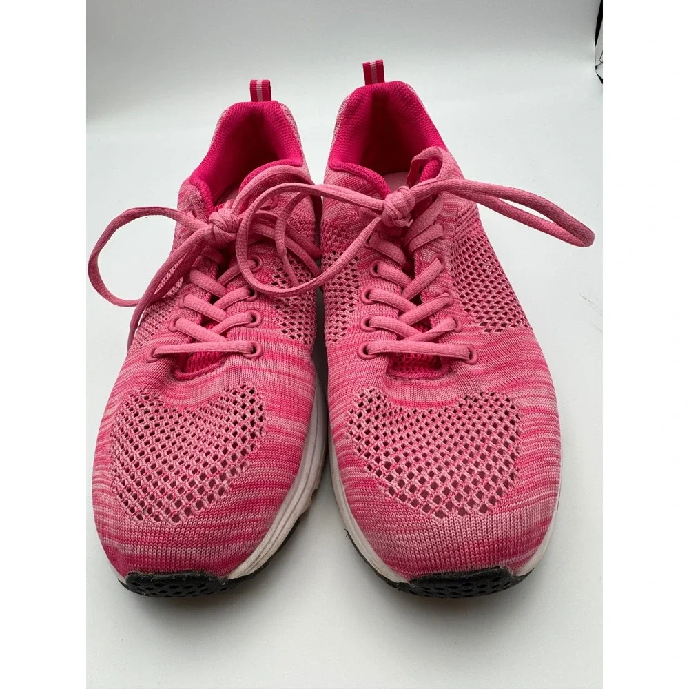 LA Gear Ultra Foam‎ Pink Knit Mesh Lightweight Running Walking Shoes Womens